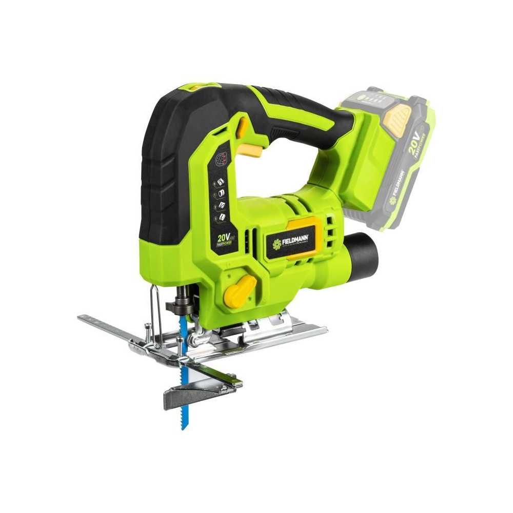 Scie sauteuse sans fil - FIELDMANN - 20V - 4 angles de coupe - Batteri