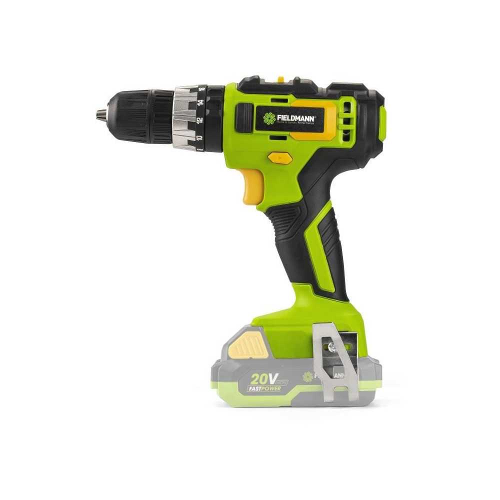 Perceuse a percussion sans fil - FIELDMANN - 20V - 35 Nm - Batterie et