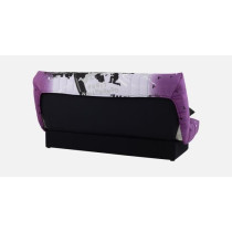 Banquette clic-clac - 3 places – Coton Parcours Mauve– 190 x 92 x