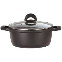 Faitout fonte d'aluminium - GSW - SILCOGUSS - 28 cm - Induction - Noir