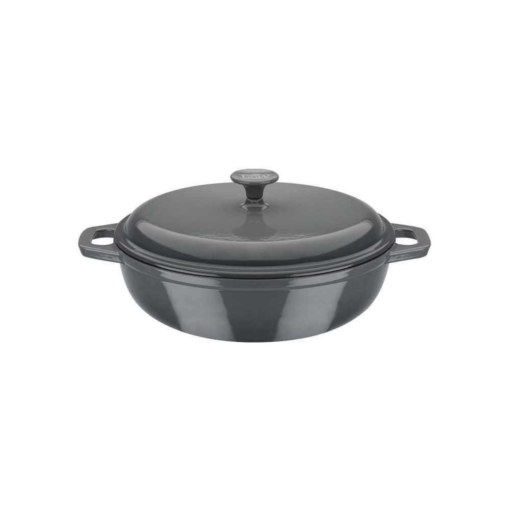 Cocotte fonte massive - GSW - GREY SHADOW - 30 cm - Ronde - Induction