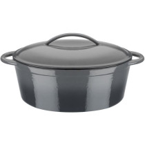 Cocotte fonte massive - GSW - GREY SHADOW - 33 x 25 cm - Ovale - Induc