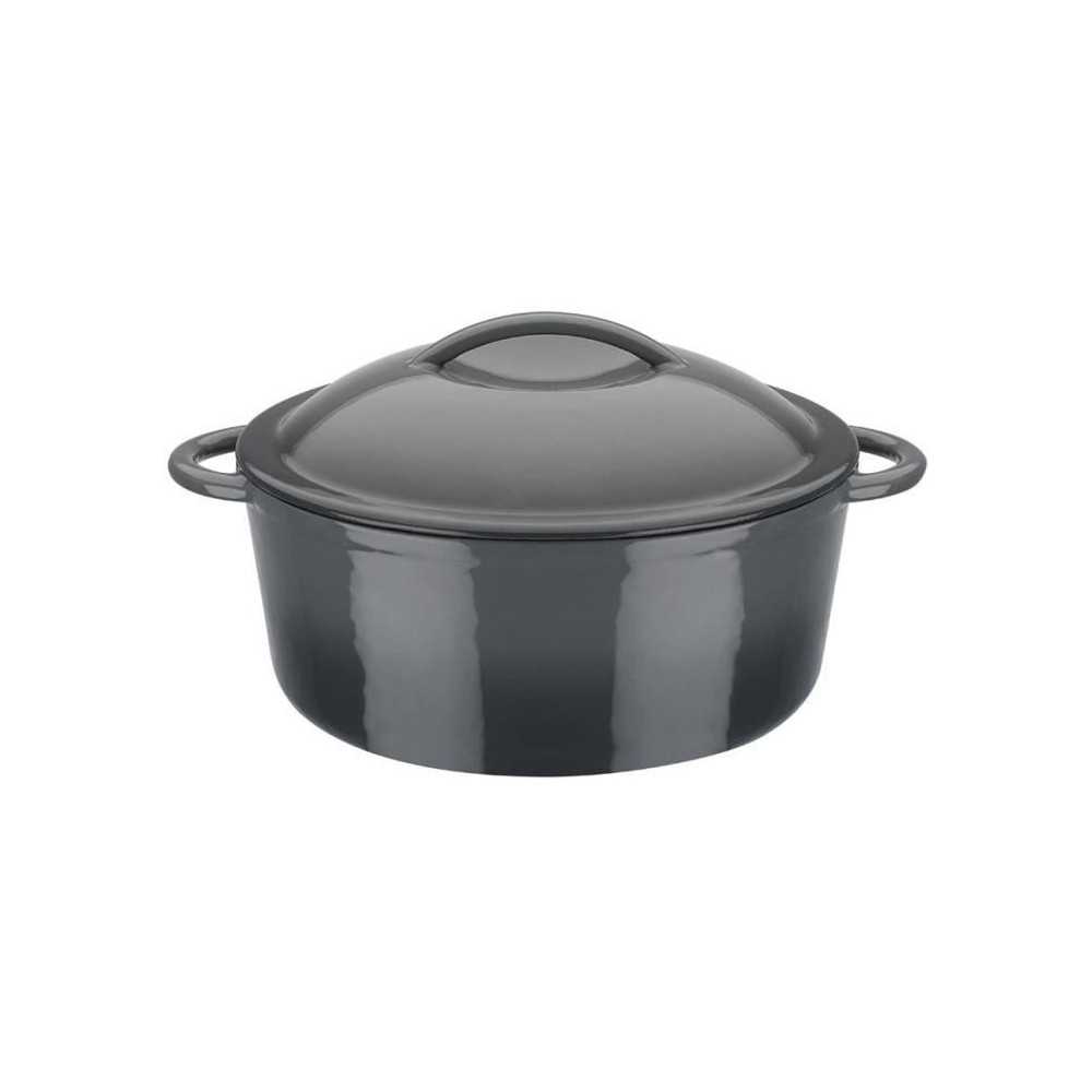 Marmite fonte massive - GSW - GREY SHADOW - 24 cm - Ronde - Induction