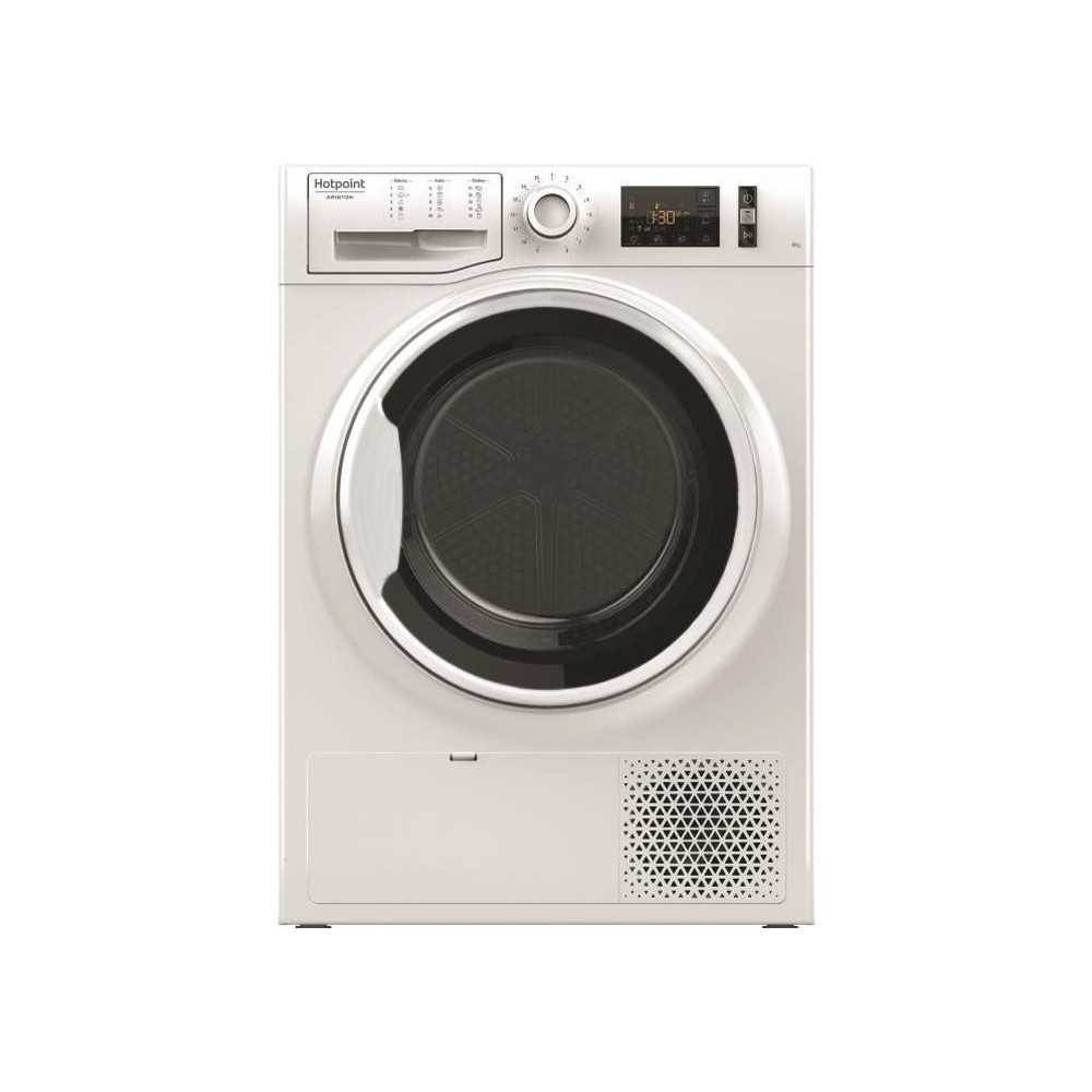 Seche-linge pompe a chaleur HOTPOINT NTM1191WKEU - 9 kg - L60cm - Clas