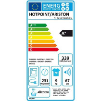 Seche-linge pompe a chaleur HOTPOINT NTM1191WKEU - 9 kg - L60cm - Clas