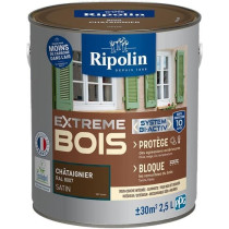 Extreme wood paint - Satin chestnut - RIPOLIN - 2.5 L