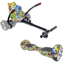 Pack Hoverboard + kart multicolor - URBANGLIDE - Roues 6.5 - 550W - 4A