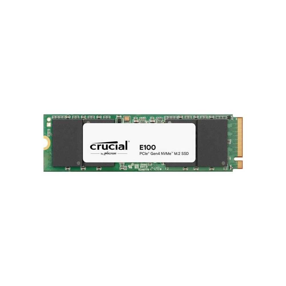 SSD interne - CRUCIAL - E100 - 480 Go - PCIe Gen4 NVMe M.2 - Jusqu'a 4