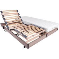 Ensemble relaxation matelas + sommiers électriques 2x80x200 - Mousse