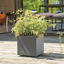 Pot de fleur Cube - DEROMA - Millennium R - Anthracite - A réserve d'