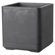 Pot de fleur Cube - DEROMA- Cosmo - Anthracite - A réserve d'eau - Ro
