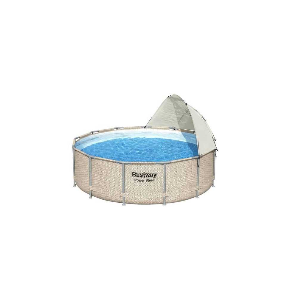 BESTWAY - Auvent pour piscine ronde - Diametre entre 305 cm et 549 cm