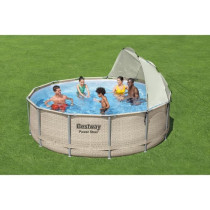 BESTWAY - Auvent pour piscine ronde - Diametre entre 305 cm et 549 cm
