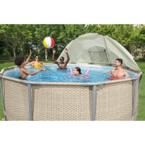 BESTWAY - Auvent pour piscine ronde - Diametre entre 305 cm et 549 cm