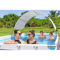 BESTWAY - Auvent pour piscine ovale et rectangulaire