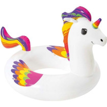 Bouée ronde licorne Fantasy - BESTWAY - Diametre 91 cm - PVC - Multic