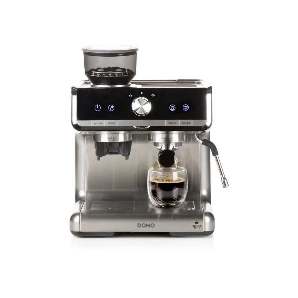 Machine a Espresso semi-professionnelle avec moulin - DOMO - DO720K -