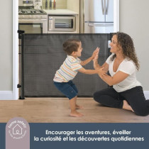 Extra haute barriere de sécurité rétractable - DREAMBABY - 60 a 140
