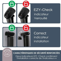 Extra haute barriere de sécurité rétractable - DREAMBABY - 60 a 140
