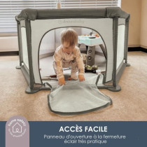 Parc Explore - DREAMBABY - 6 côtés avec base en tissu et cadre rembo