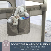 Parc Explore - DREAMBABY - 6 côtés avec base en tissu et cadre rembo
