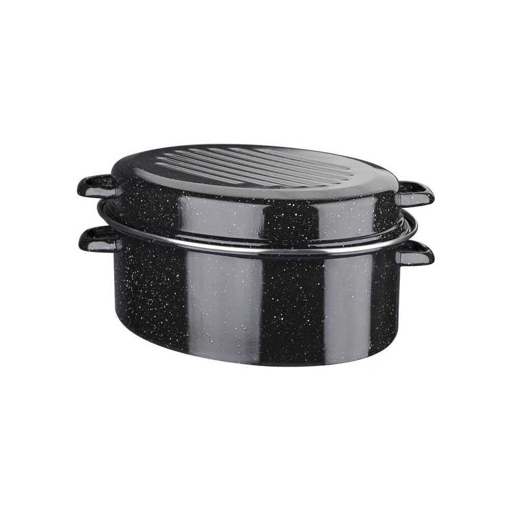Cocotte acier émaillé - GSW - Daubiere Email - 32 cm - Ovale - Induc