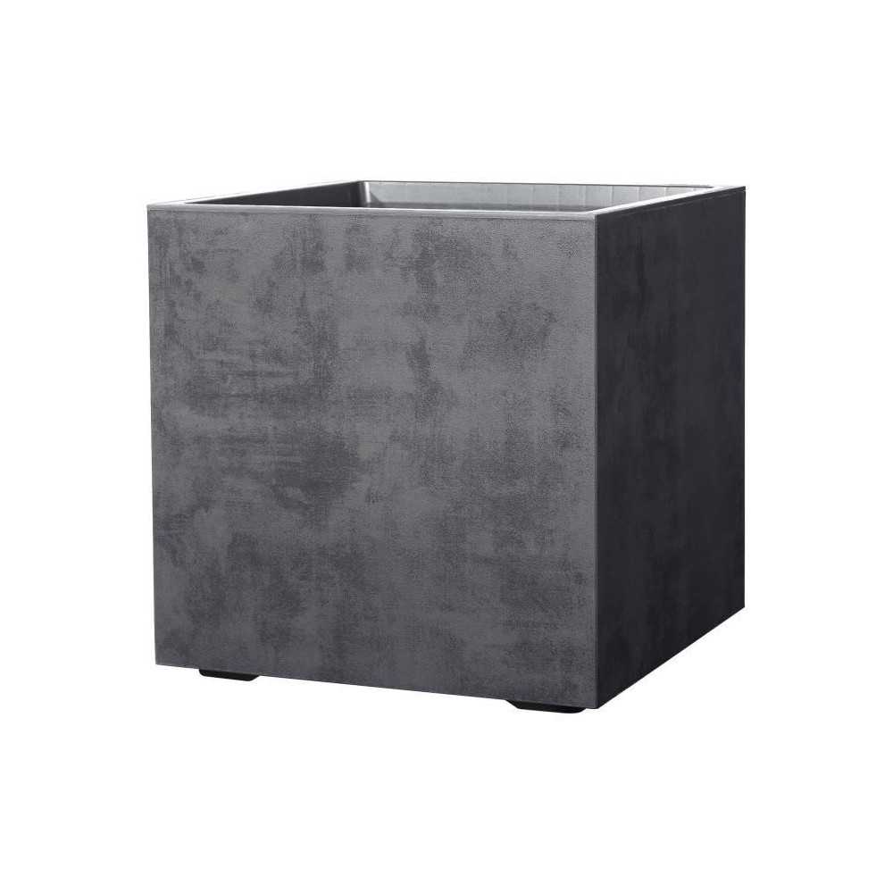 Pot de fleur Cube - DEROMA - Millennium R - Anthracite - A réserve d'