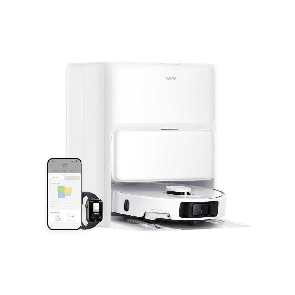 MOVA P50 Ultra - Robot Aspirateur Laveur avec Station - 19 000 Pa - Ne