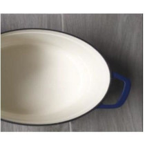 Cocotte fonte massive - GSW - BLUE MAGIC - 33 x 25 cm - Ovale - Induct