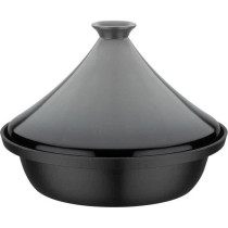 Tajine fonte massive - GSW - 30 x 22 cm - Couvercle céramique - Induc