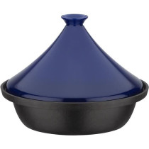 Tajine fonte massive - GSW - 30 x 22 cm - Couvercle céramique - Induc
