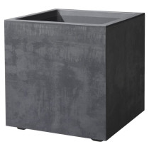 Pot de fleur Cube - DEROMA - Millennium R - Anthracite - A réserve d'