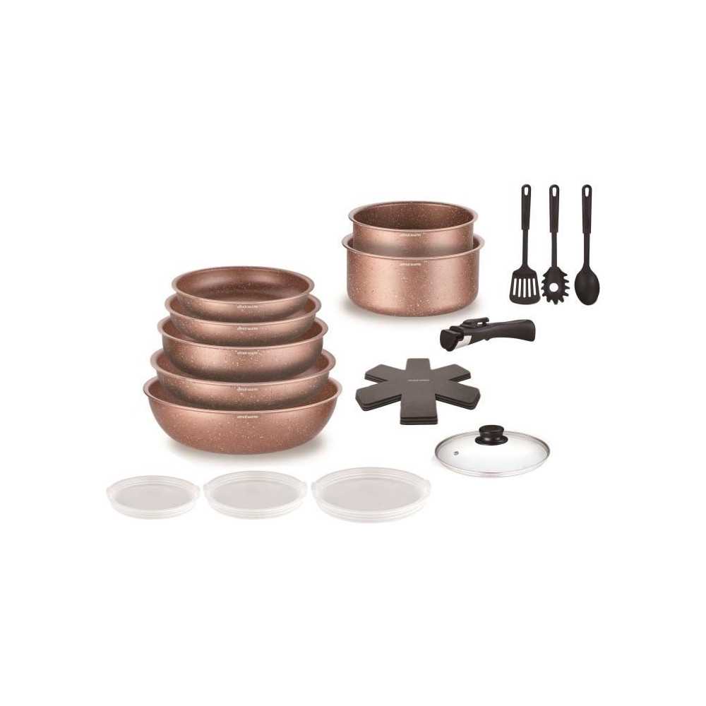Batterie de cuisine induction - Arthur Martin - AM5865 - Aluminium - 1