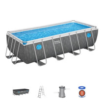 Kit Piscine hors sol tubulaire BESTWAY - Steel Pro - 488 x 244 x 122 c