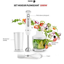 Set mixeur plongeant - FAGOR - FG349 – 1000 W – 12 vitesses + puls