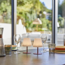 Set de 2 lampes de table sans fil - LUMISKY - TWINS - Terracota - H16