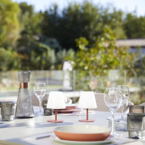 Set de 2 lampes de table sans fil - LUMISKY - TWINS - Terracota - H16