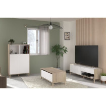 Ensemble meuble de salon - Meuble TV, table basse relevable, bahut hau