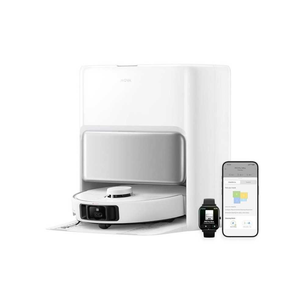 MOVA P50 Pro Ultra - Robot Aspirateur Laveur avec Station - 19 000 Pa