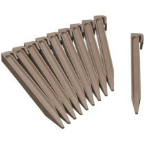Ancres pour bordure de jardin en polypropylene - NATURE - H26,7 x 1,9