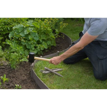 Ancres pour bordure de jardin en polypropylene - NATURE - H26,7 x 1,9