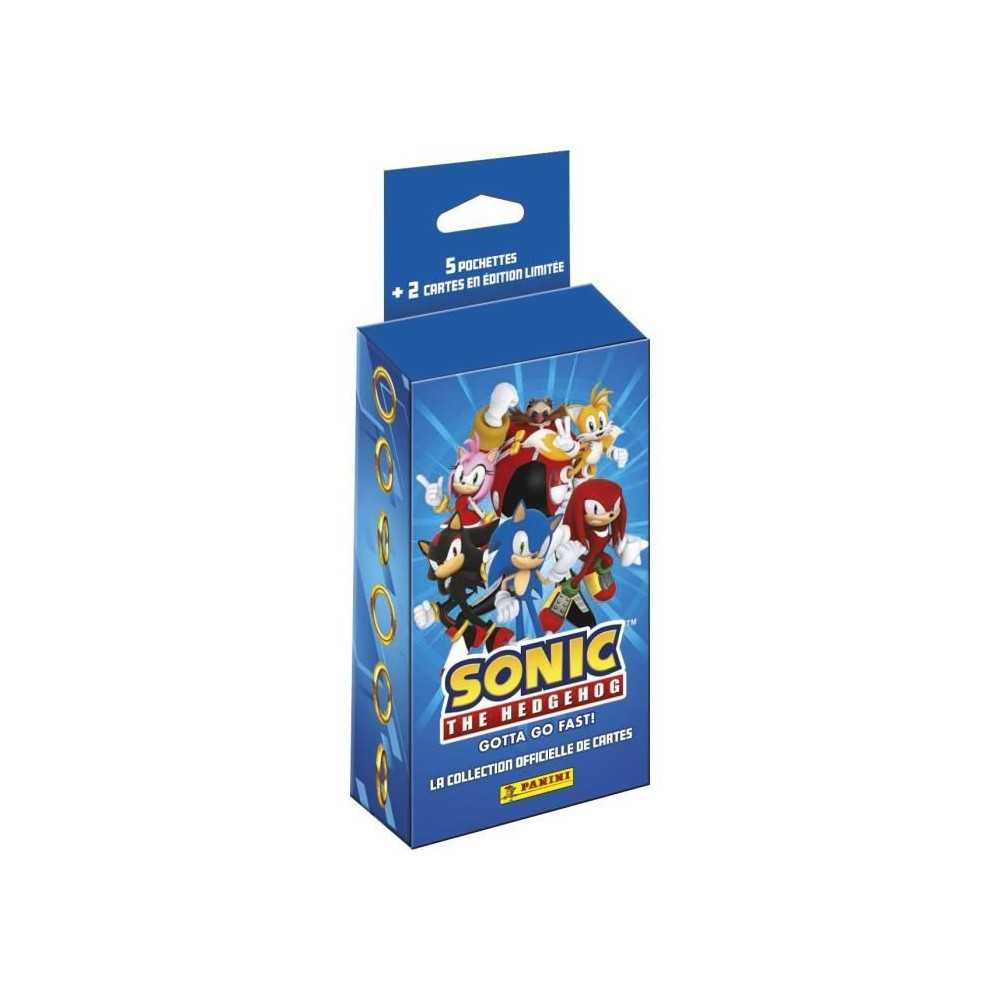 Blister - PANINI - Sonic le hérisson Classic - 5 pochettes - 2 cartes