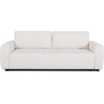 Canapé convertible - 3 places - PHARELL - Tissu Bouclette Beige - Cof