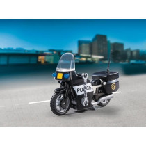 PLAYMOBIL - Valisette Motard de Police - Garçon - 13 éléments - A p