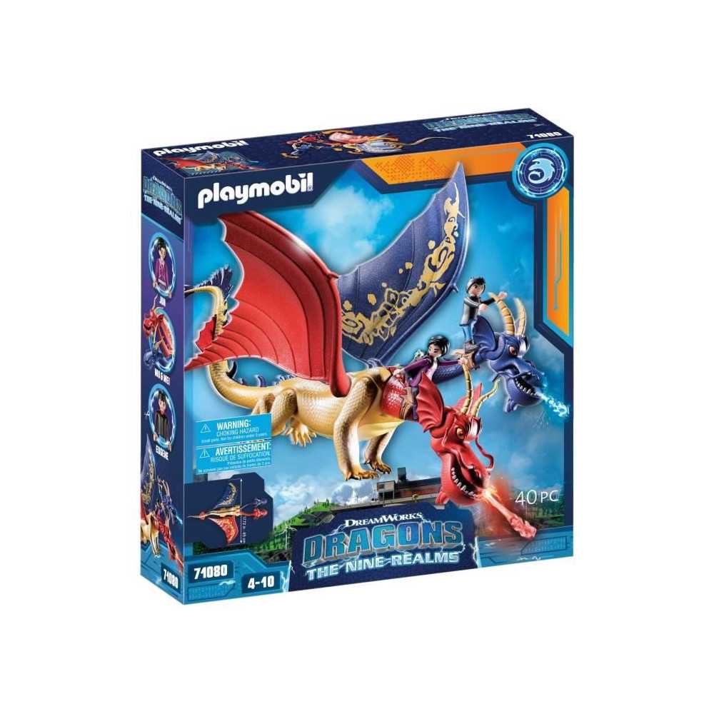 PLAYMOBIL - Dragons Nine Realms: WuWei & Jun - Jouet pour Enfant - 2 p
