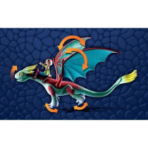 PLAYMOBIL 71083 Dragons Panache & Alex, Figurine de dragon amovible, D