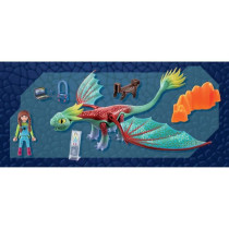 PLAYMOBIL 71083 Dragons Panache & Alex, Figurine de dragon amovible, D