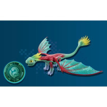 PLAYMOBIL 71083 Dragons Panache & Alex, Figurine de dragon amovible, D