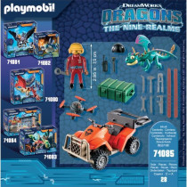 PLAYMOBIL 71085 Dragons Quad & Phil, Dragons Les Neuf Royaumes, 28 pie
