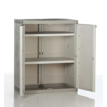 TITANIUM PLASTIKEN Armoire basse 2 portes avec étageres l70 x p44 x h